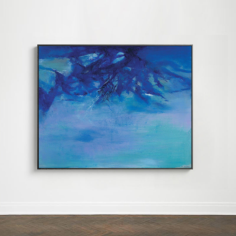 Mountain Wall Decor Contemporary Style Textured Living Room Canvas, Multiple Sizes Clearhalo 'Art Gallery' 'Canvas Art' 'Contemporary Art Gallery' 'Modern' Arts' 1659304