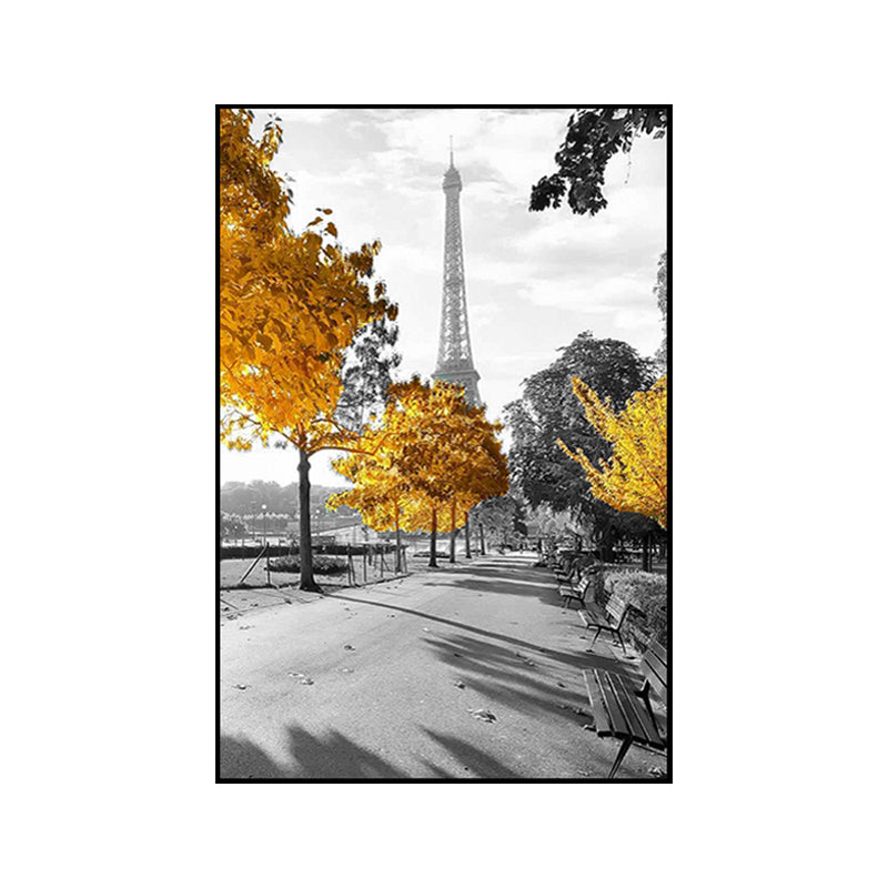 Street Wall Art Print Yellow Canvas Painting for Home Decor, Multiple Size Available Clearhalo 'Art Gallery' 'Canvas Art' 'Contemporary Art Gallery' 'Modern' Arts' 1659327