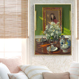 House Interior Oil Painting Canvas Traditional Style Canvas Wall Art, Multiple Sizes Clearhalo 'Art Gallery' 'Canvas Art' 'Traditional' Arts' 1659497