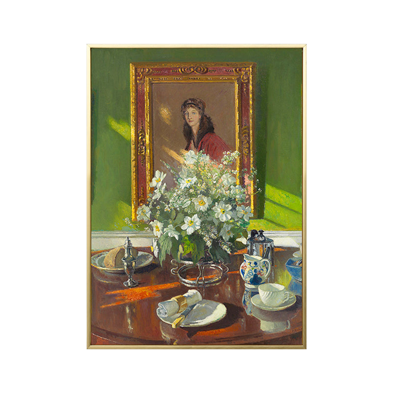 House Interior Oil Painting Canvas Traditional Style Canvas Wall Art, Multiple Sizes Clearhalo 'Art Gallery' 'Canvas Art' 'Traditional' Arts' 1659498