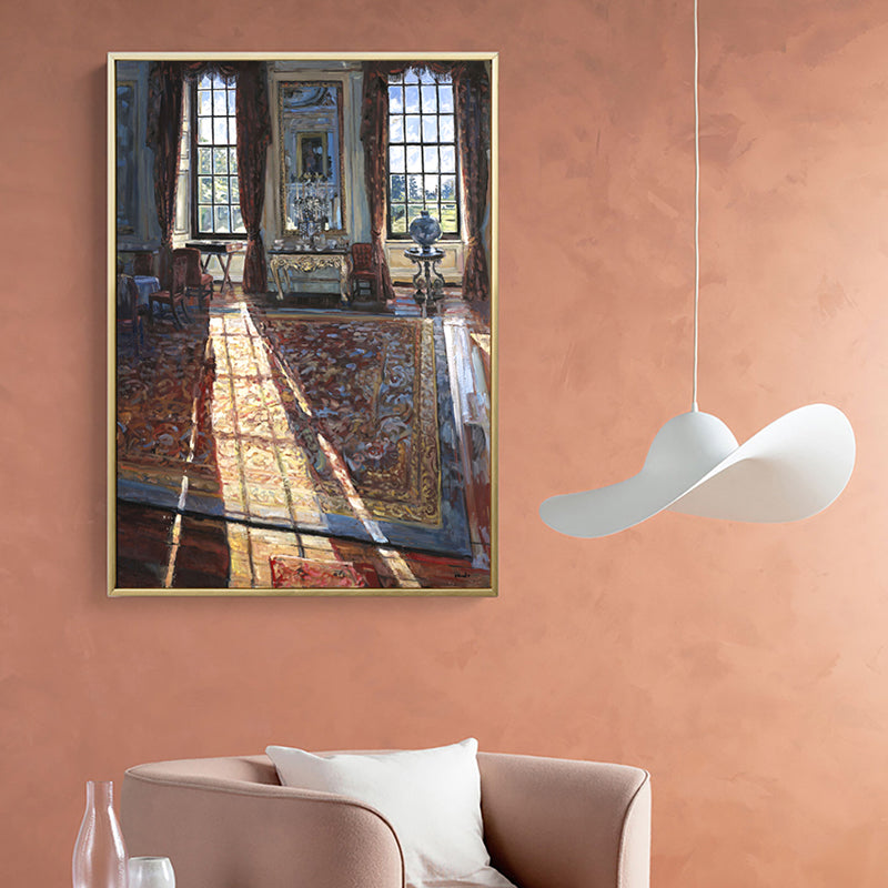 House Interior Oil Painting Canvas Traditional Style Canvas Wall Art, Multiple Sizes Clearhalo 'Art Gallery' 'Canvas Art' 'Traditional' Arts' 1659503
