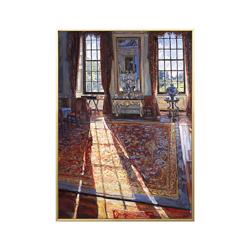 House Interior Oil Painting Canvas Traditional Style Canvas Wall Art, Multiple Sizes Clearhalo 'Art Gallery' 'Canvas Art' 'Traditional' Arts' 1659505