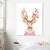 Deer Paintings Contemporary Decorative for Sitting Room Wall Art Print in Colorful Pink Clearhalo 'Art Gallery' 'Canvas Art' 'Kids' Arts' 1659669