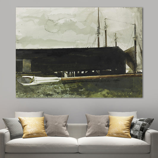 Kitchenware Canvas Art Textured Farmhouse Style Family Room Painting in Dark Color Black Clearhalo 'Art Gallery' 'Canvas Art' 'Country Art Gallery' 'French Country' 'Rustic' Arts' 1659692