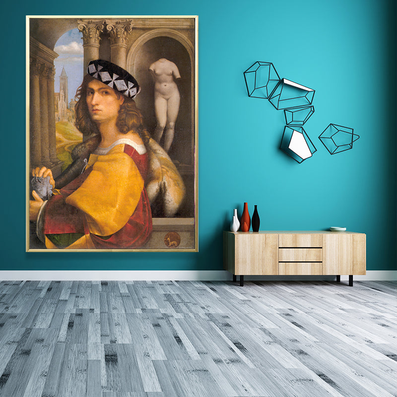 Vintage Royal Woman Portrait Painting Pastel Color House Interior Canvas Wall Art Clearhalo 'Arts' 'Canvas Art' 1659807