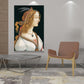 Vintage Royal Woman Portrait Painting Pastel Color House Interior Canvas Wall Art Clearhalo 'Arts' 'Canvas Art' 1659815