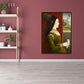 Vintage Royal Woman Portrait Painting Pastel Color House Interior Canvas Wall Art Clearhalo 'Arts' 'Canvas Art' 1659819