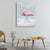 Canvas Pink Art Print Tropical Flamingo and Cloud Wall Decoration for House Interior Pink Clearhalo 'Art Gallery' 'Canvas Art' 'Coastal Art Gallery' 'Tropical' Arts' 1659872