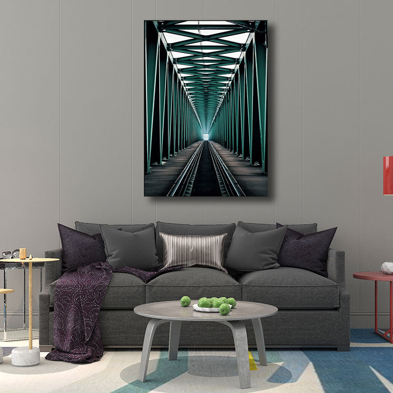 Multicolored Architecture Canvas Art Print Decorative Modern for Hallway Paintings Clearhalo 'Art Gallery' 'Canvas Art' 'Contemporary Art Gallery' 'Modern' Arts' 1660093