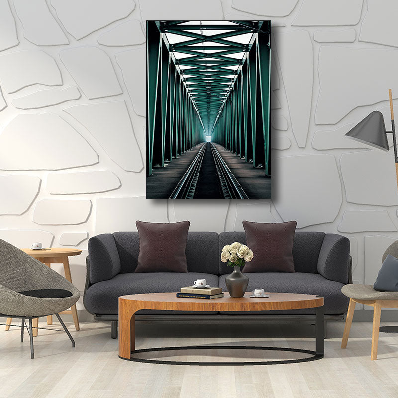 Multicolored Architecture Canvas Art Print Decorative Modern for Hallway Paintings Clearhalo 'Art Gallery' 'Canvas Art' 'Contemporary Art Gallery' 'Modern' Arts' 1660094