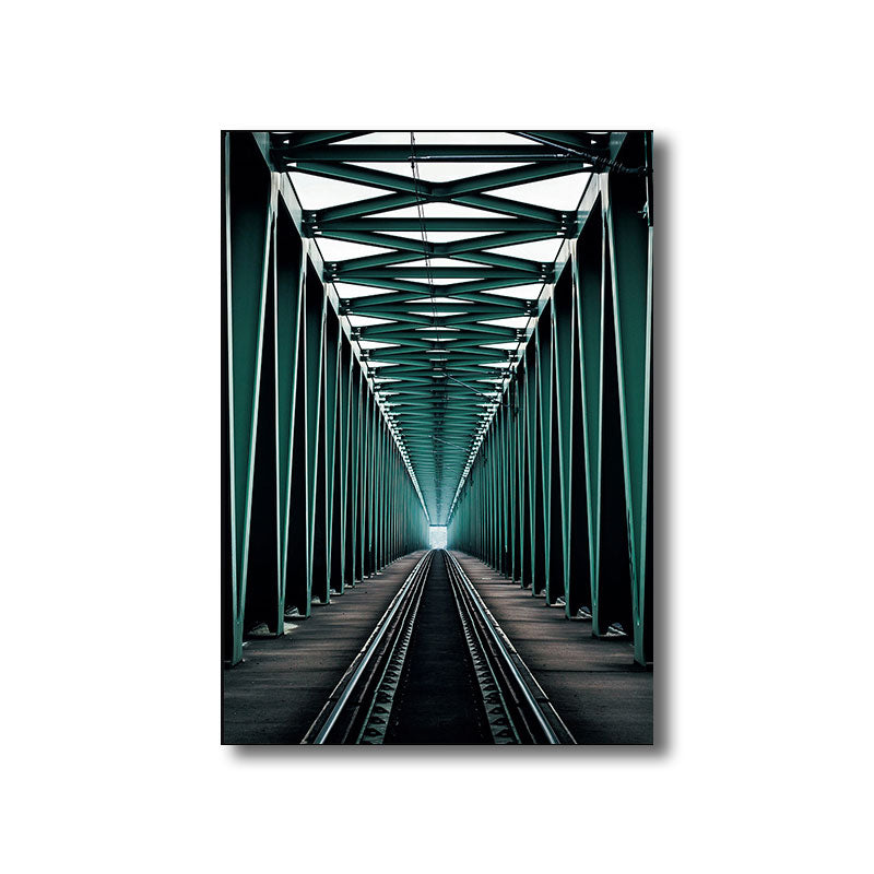 Multicolored Architecture Canvas Art Print Decorative Modern for Hallway Paintings Clearhalo 'Art Gallery' 'Canvas Art' 'Contemporary Art Gallery' 'Modern' Arts' 1660095