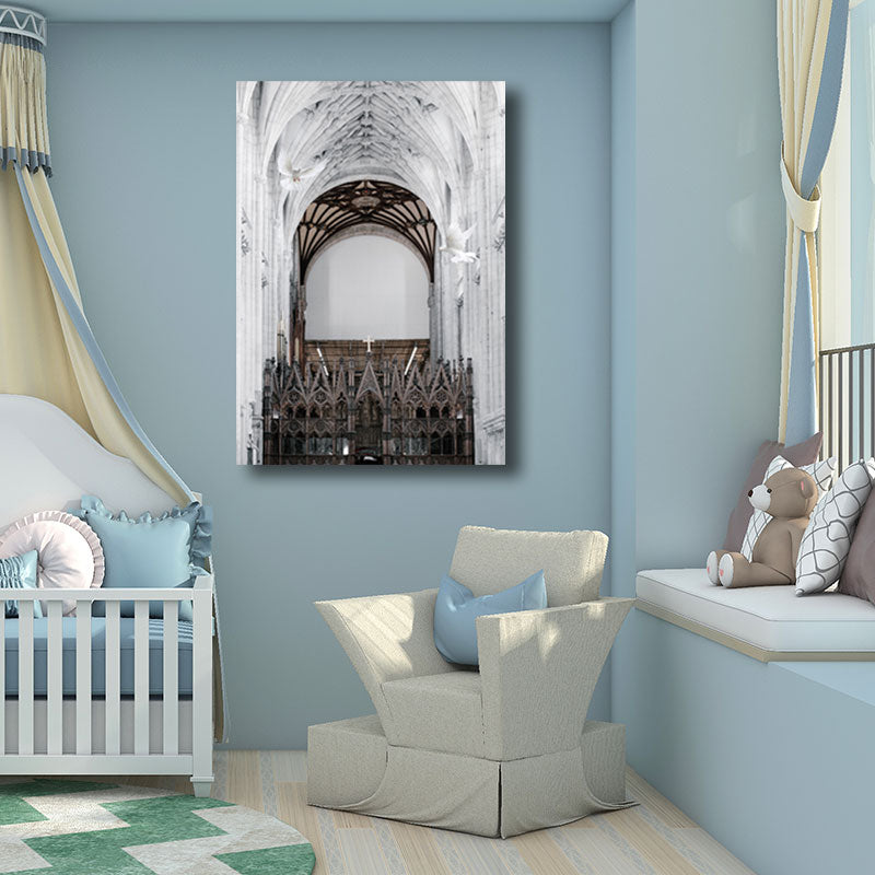 Multicolored Architecture Canvas Art Print Decorative Modern for Hallway Paintings Clearhalo 'Art Gallery' 'Canvas Art' 'Contemporary Art Gallery' 'Modern' Arts' 1660105