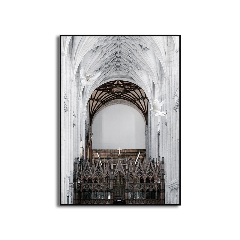 Multicolored Architecture Canvas Art Print Decorative Modern for Hallway Paintings Clearhalo 'Art Gallery' 'Canvas Art' 'Contemporary Art Gallery' 'Modern' Arts' 1660106