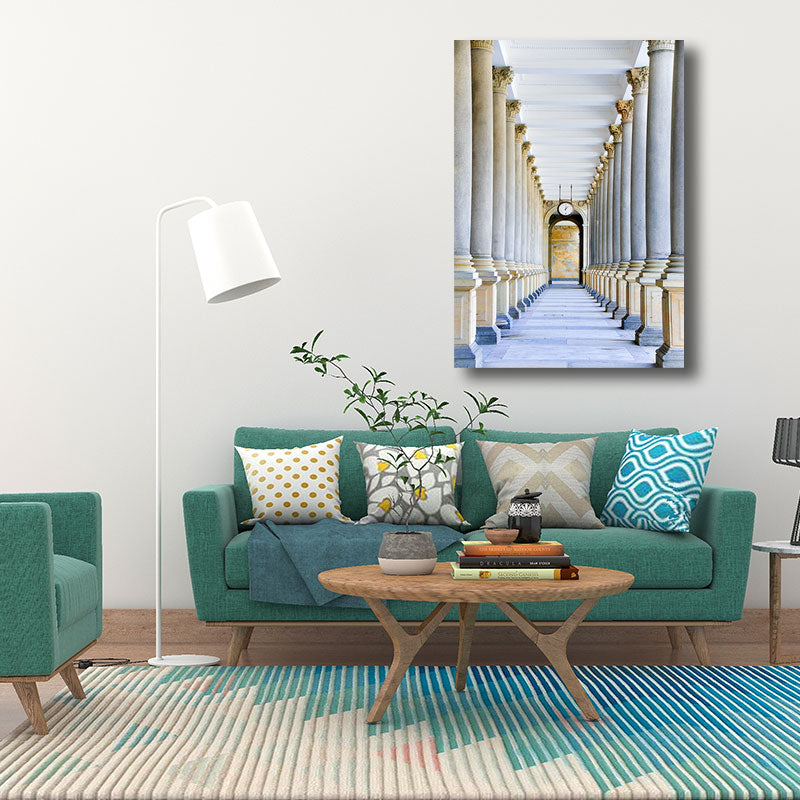 Multicolored Architecture Canvas Art Print Decorative Modern for Hallway Paintings Clearhalo 'Art Gallery' 'Canvas Art' 'Contemporary Art Gallery' 'Modern' Arts' 1660108