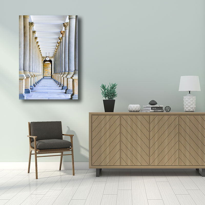 Multicolored Architecture Canvas Art Print Decorative Modern for Hallway Paintings Clearhalo 'Art Gallery' 'Canvas Art' 'Contemporary Art Gallery' 'Modern' Arts' 1660109