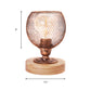 Vintage Style Mesh Screen Table Lighting with Dome Shade 1 Light Metal Standing Light in Rust for Bedroom Clearhalo 'Lamps' 'Table Lamps' Lighting' 166383