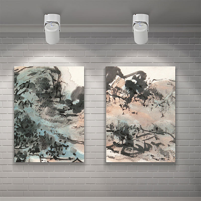 Loft Stylish Mini Semi Flush Light with Cylinder Shade LED Metal Rotatable Ceiling Light in Black/White for Living Room White Clearhalo 'Ceiling Lights' 'Close To Ceiling Lights' 'Close to ceiling' 'Flush mount' 'Industrial Flush Mount' Lighting' 166524