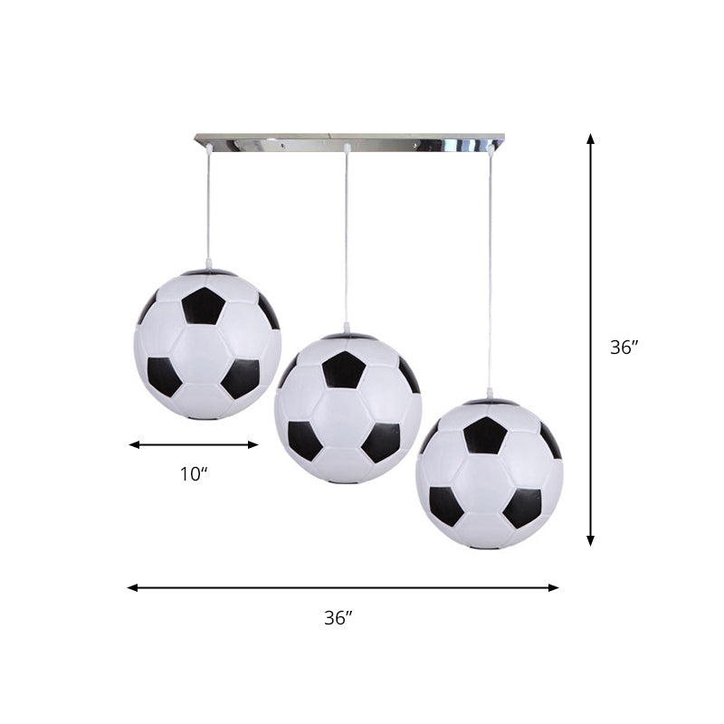 Hanging Lamps for Bedroom, 3 Lights Modern Ceiling Fixture in Chrome for Boys Clearhalo 'Ceiling Lights' 'Chandeliers' 'Glass shade' 'Glass' 'Pendant Lights' 'Pendants' Lighting' 167539