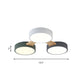 Wood and Metal Round Flush Ceiling Light Nordic 3/4/5 Lights Grey Ceiling Flush for Bedroom in Warm/White Clearhalo 'Ceiling Lights' 'Close To Ceiling Lights' 'Close to ceiling' 'Flush mount' Lighting' 167601