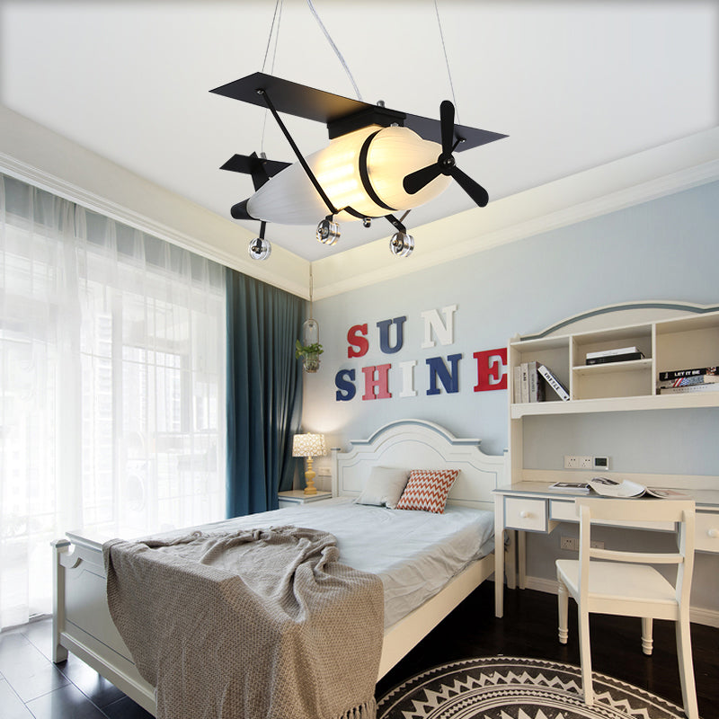 Glass for Chandelier Lights, Pendant Lighting Fixture with Plane Design for Boys Room Vintage Style Bronze D Clearhalo 'Ceiling Lights' 'Chandeliers' 'Close To Ceiling Lights' 'Glass shade' 'Glass' Lighting' 167756