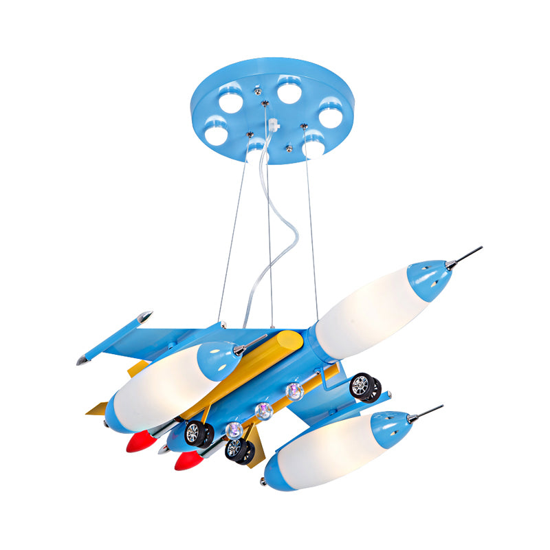 Glass for Chandelier, 3-Light Ceiling Fixture with Air Plane Design Modern Style Clearhalo 'Ceiling Lights' 'Chandeliers' Lighting' options 167773