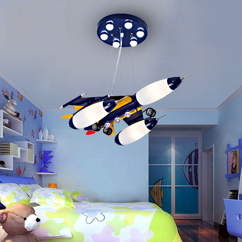 Glass for Chandelier, 3-Light Ceiling Fixture with Air Plane Design Modern Style Clearhalo 'Ceiling Lights' 'Chandeliers' Lighting' options 167776