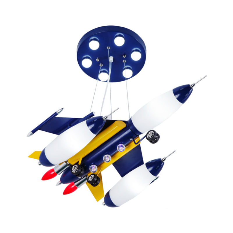 Glass for Chandelier, 3-Light Ceiling Fixture with Air Plane Design Modern Style Clearhalo 'Ceiling Lights' 'Chandeliers' Lighting' options 167777