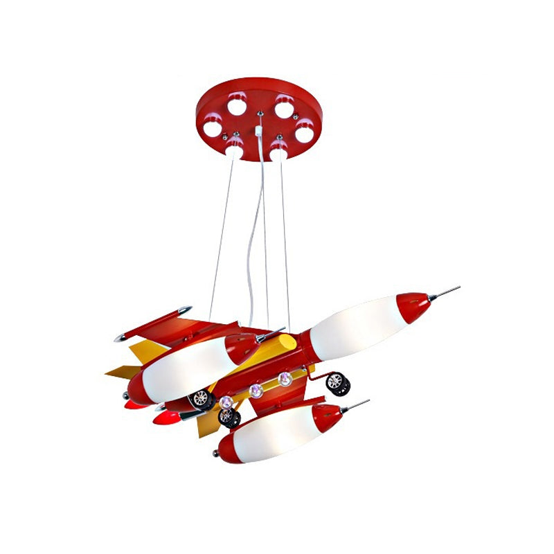 Glass for Chandelier, 3-Light Ceiling Fixture with Air Plane Design Modern Style Clearhalo 'Ceiling Lights' 'Chandeliers' Lighting' options 167780