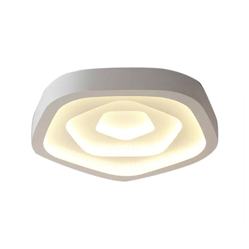 Bedroom Ceiling Light for Kids, LED Flush Mount Lighting with Rose Shade Nordic Style Clearhalo 'Ceiling Lights' 'Close To Ceiling Lights' 'Close to ceiling' 'Flush mount' Lighting' 168352
