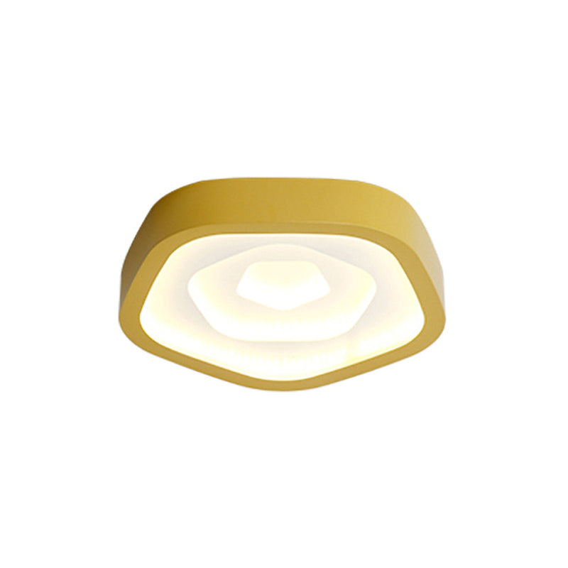 Bedroom Ceiling Light for Kids, LED Flush Mount Lighting with Rose Shade Nordic Style Clearhalo 'Ceiling Lights' 'Close To Ceiling Lights' 'Close to ceiling' 'Flush mount' Lighting' 168359