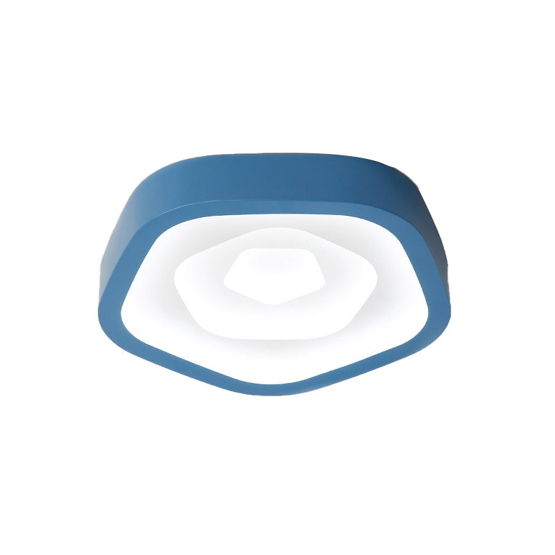 Bedroom Ceiling Light for Kids, LED Flush Mount Lighting with Rose Shade Nordic Style Clearhalo 'Ceiling Lights' 'Close To Ceiling Lights' 'Close to ceiling' 'Flush mount' Lighting' 168365