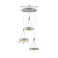 Minimalist Ring Acrylic Drop Pendant 3-Head Cluster Ceiling Light in Silver for Dining Room Clearhalo 'Modern wall lights' 'Modern' 'Wall Lamps & Sconces' 'Wall Lights' Lighting' 168413