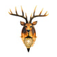 Resin Deer Shape Wall Mounted Light Cottage 1 Bulb Drawing Room Wall Sconce with Hand-Cut Crystal Shade in White/Beige/Orange Clearhalo 'Wall Lamps & Sconces' 'Wall Lights' Lighting' 1687575