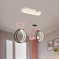 Silver/Pink/Blue Bike Chandelier Light Cartoon LED Metallic Hanging Lighting for Kids Bedroom Clearhalo 'Ceiling Lights' 'Chandeliers' Lighting' options 1687873