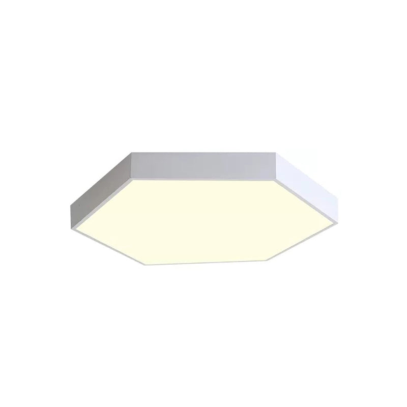 Modern Ceiling Light Bedroom, LED Flush Mount Light with Acrylic Hexagon Shade Clearhalo 'Ceiling Lights' 'Close To Ceiling Lights' 'Close to ceiling' 'Flush mount' Lighting' 168815
