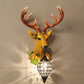 Black/White 1 Head Wall Lamp Warehouse Faceted Crystal Sphere Wall Sconce Light with Grey/Yellow Elk Decor Clearhalo 'Wall Lamps & Sconces' 'Wall Lights' Lighting' 1688204
