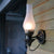 Vase Courtyard Wall Light Fixture Industrial Textured White/Clear/Yellow Crackle Glass 1 Bulb Black Wall Lighting Textured White Clearhalo 'Art deco wall lights' 'Cast Iron' 'Glass' 'Industrial wall lights' 'Industrial' 'Middle century wall lights' 'Modern' 'Rustic wall lights' 'Tiffany' 'Traditional wall lights' 'Wall Lamps & Sconces' 'Wall Lights' Lighting' 1688450