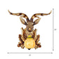 Traditional Bubble Sconce Light 1-Head Amber Crackle Glass Wall Mounted Lamp with Sika Deer and Bloom Decor in Gold Clearhalo 'Wall Lamps & Sconces' 'Wall Lights' Lighting' 1688508