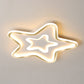 Star Bedroom Flush Ceiling Light Acrylic LED Cartoon Flush Mount Lighting Fixture in White Clearhalo 'Ceiling Lights' 'Close To Ceiling Lights' 'Close to ceiling' 'Flush mount' Lighting' 1688733