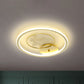 Gold Deer Flush Ceiling Light Contemporary LED Acrylic Flush Mount Lamp for Bedroom Clearhalo 'Ceiling Lights' 'Close To Ceiling Lights' 'Close to ceiling' 'Flush mount' Lighting' 1688763