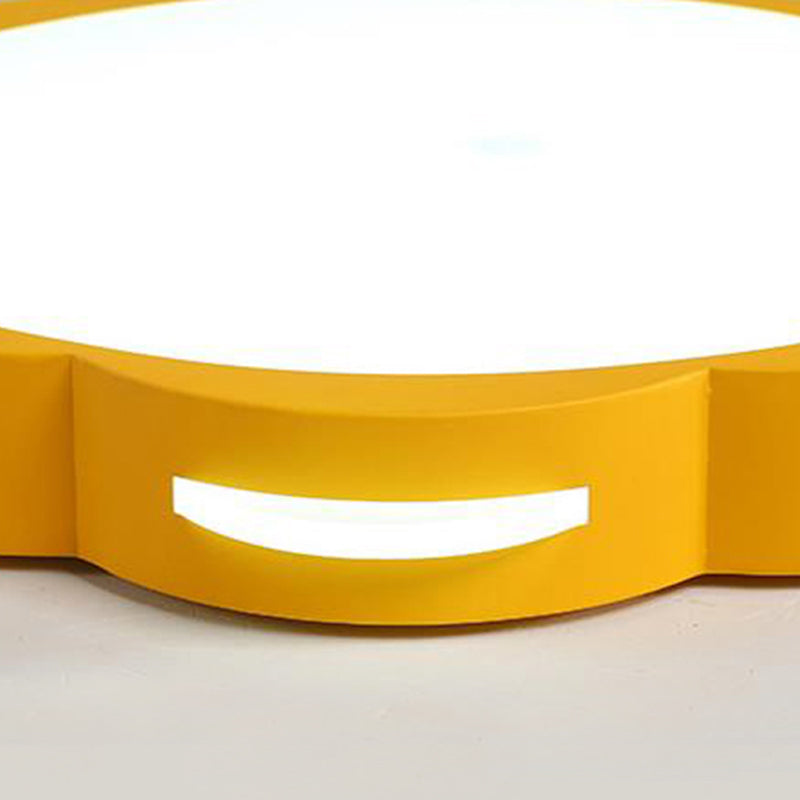 Bedroom Ceiling Lighting LED, Macaron Flush Mount Light with Acrylic Floral Shade for Girls Clearhalo 'Ceiling Lights' 'Close To Ceiling Lights' 'Close to ceiling' 'Flush mount' Lighting' 168892