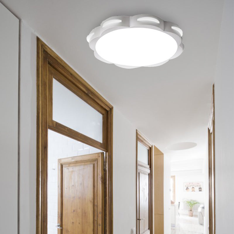 Bedroom Ceiling Lighting LED, Macaron Flush Mount Light with Acrylic Floral Shade for Girls Clearhalo 'Ceiling Lights' 'Close To Ceiling Lights' 'Close to ceiling' 'Flush mount' Lighting' 168894