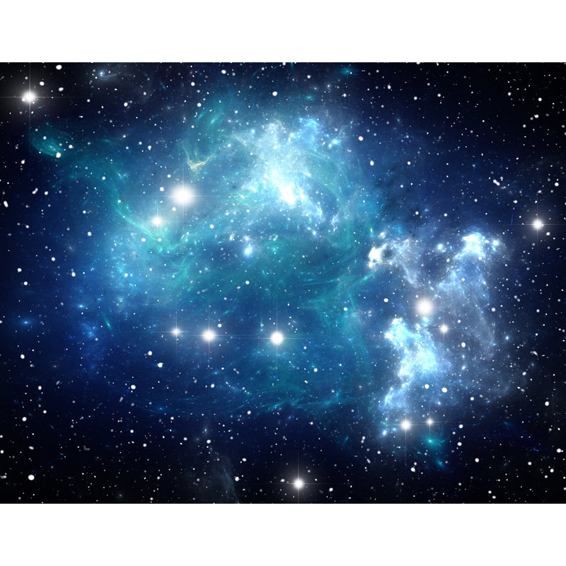Extra Large Constellations Wall Mural Blue Non-Woven Wall Decor for Playroom, Custom Clearhalo 'Wall Decor' 'Wall Mural' 1688946
