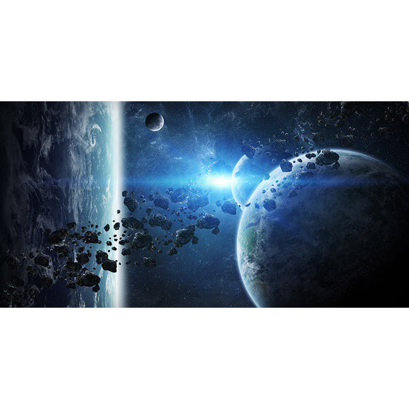 Planet View Mural Decal Modern Decorative Living Room Wall Covering, Personalise Clearhalo 'Wall Decor' 'Wall Mural' 1688956