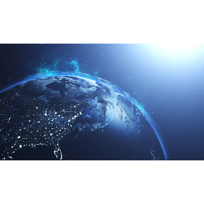 Planet View Mural Decal Modern Decorative Living Room Wall Covering, Personalise Clearhalo 'Wall Decor' 'Wall Mural' 1688966