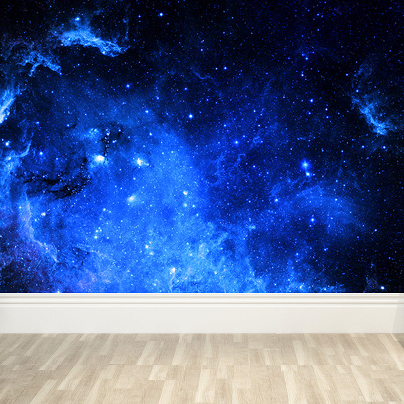Modern Constellations Scene Wall Mural Non-Woven Waterproof Dark Blue Wall Art for Bedroom Clearhalo 'Wall Decor' 'Wall Mural' 1688975