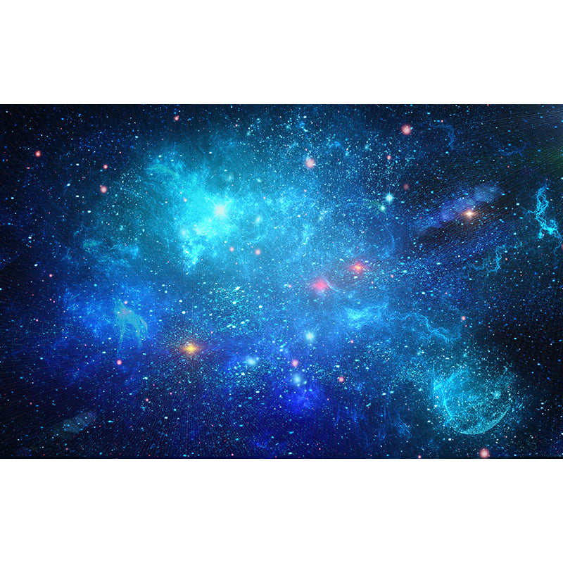 Modern Constellations Scene Wall Mural Non-Woven Waterproof Dark Blue Wall Art for Bedroom Clearhalo 'Wall Decor' 'Wall Mural' 1688991