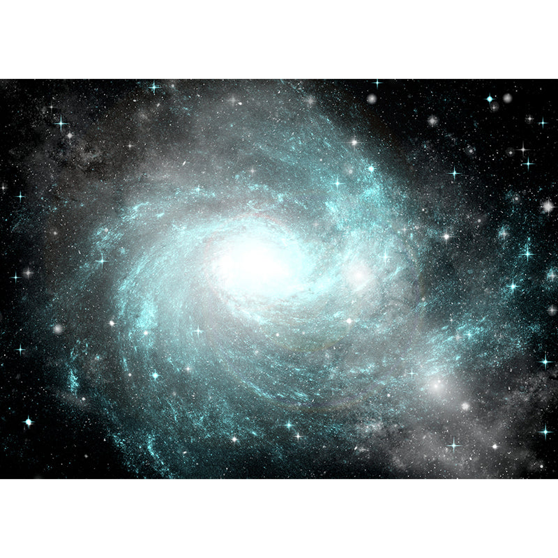Modern Stars Spiral Wall Mural Non-Woven Stain-Proof Dark Color Wall Art for Boys Bedroom Clearhalo 'Wall Decor' 'Wall Mural' 1689050