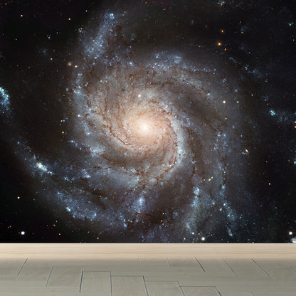 Modern Stars Spiral Wall Mural Non-Woven Stain-Proof Dark Color Wall Art for Boys Bedroom Light Brown Clearhalo 'Wall Decor' 'Wall Mural' 1689052