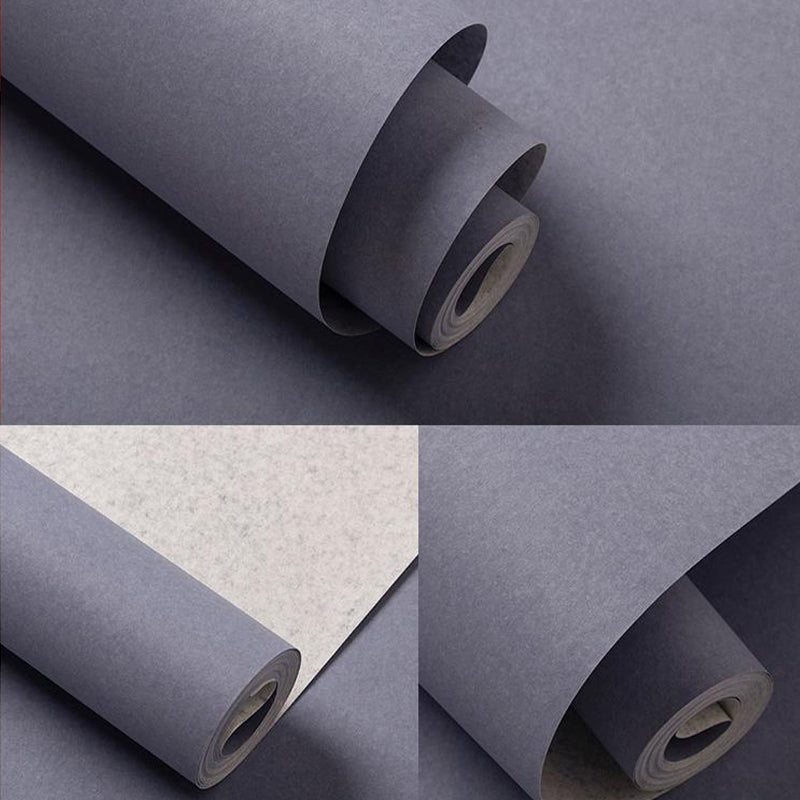 Dark Color Plain Wallpaper Roll Stain Resistant Simplicity Family Room Wall Decor Clearhalo 'Modern wall decor' 'Modern' 'Wallpaper' Wall Decor' 1689103